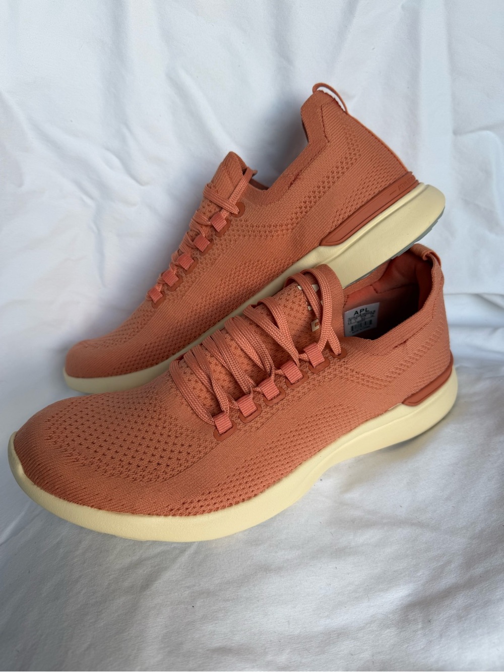 APL Men's Knit Sneakers in Terracotta and Cream